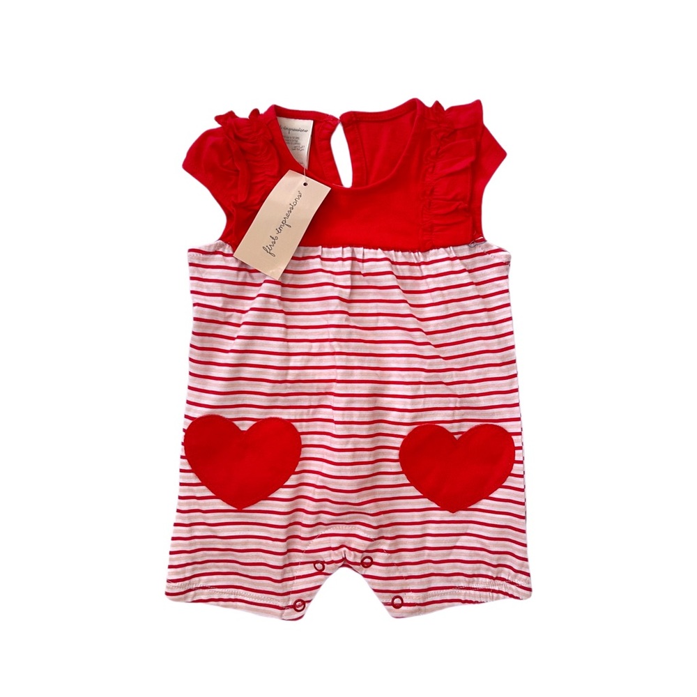 NWT Infant Heart Romper 0-3 months